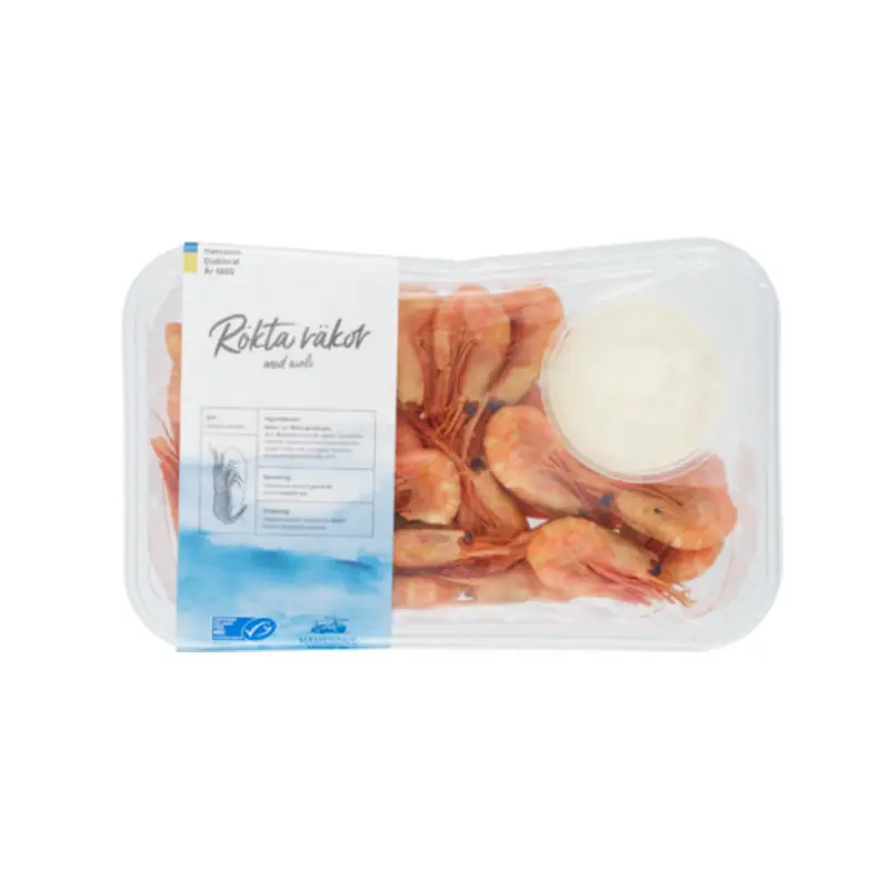Rökta Räkor med Aioli 6 x 350 g från Hanssons | #607691 | Skaldjur