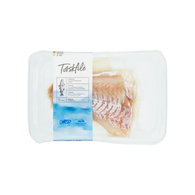 Torskfilé 6 x 375 g från Hanssons | #131085 | Fisk