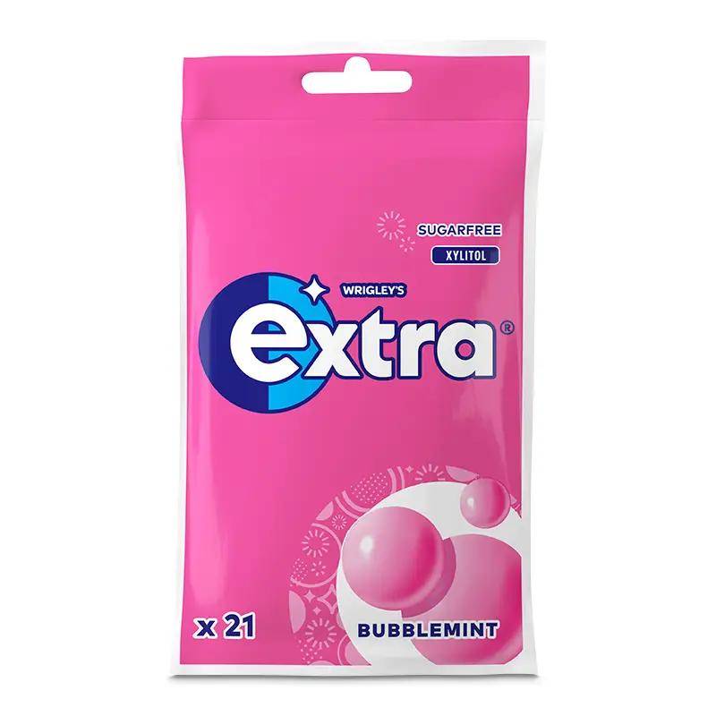 Bubblemint Tuggummi 21 x 30 st från Extra | #608954 | Tuggummin