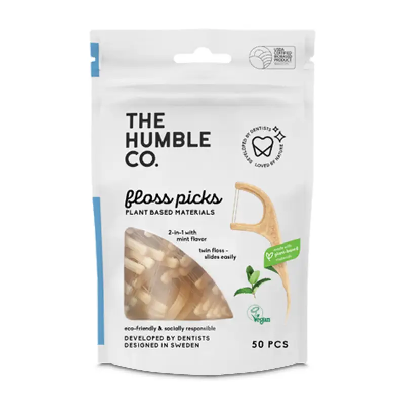 Tandtrådsbyglar 50-Pack 12 x 50 st från The Humble Co | #DFP8001 | Munvård