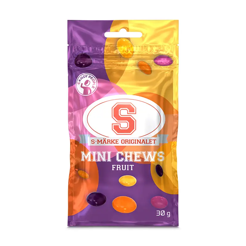 S-Märke Mini Chews 15 x 30 g från CandyPeople | #50790 | Godis