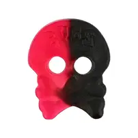 Lösgodis Raspb/Salty Licorice Skalle