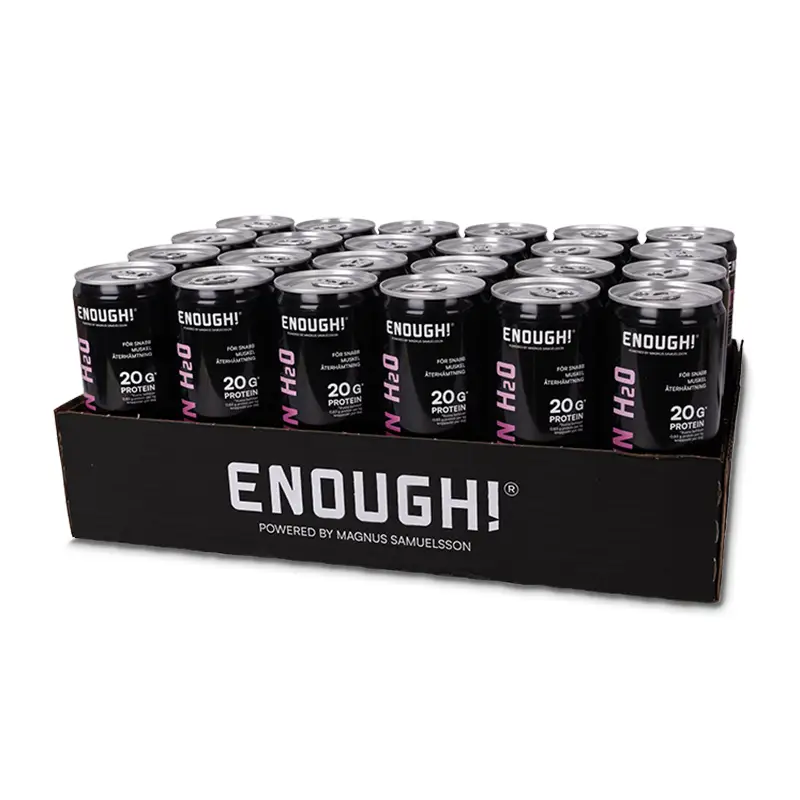 Protein H2O Skogsbär 24 x 33 cl från Enough | #11244 | Funktionsdryck