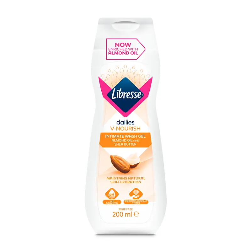 Intimtvätt Mandel & Shea 12 x 200 ml från LIBRESSE | #7867 | Bad- & Duschprodukter