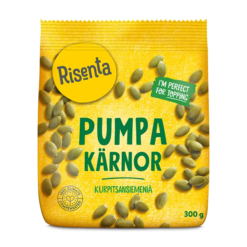 Pumpakärnor 6 x 300 g från Risenta | #102467 | Frön & Kärnor