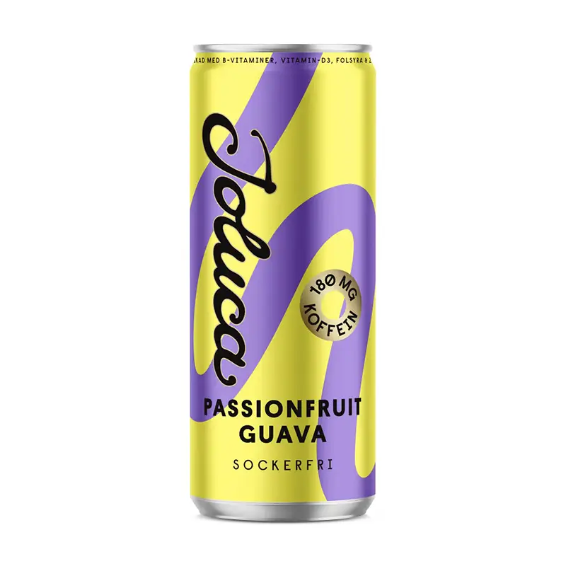Passionsfrukt & Guava 24 x 33 cl från Joluca | #54082 | Energidrycker