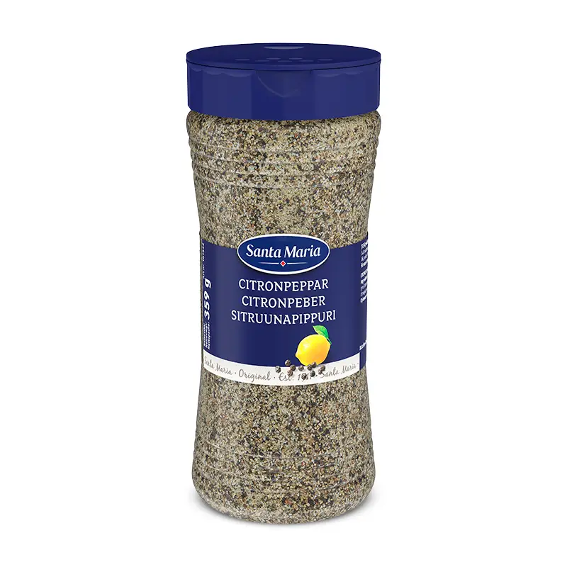 Citronpeppar 6 x 395 g från Santa Maria | #101642 | Kryddor