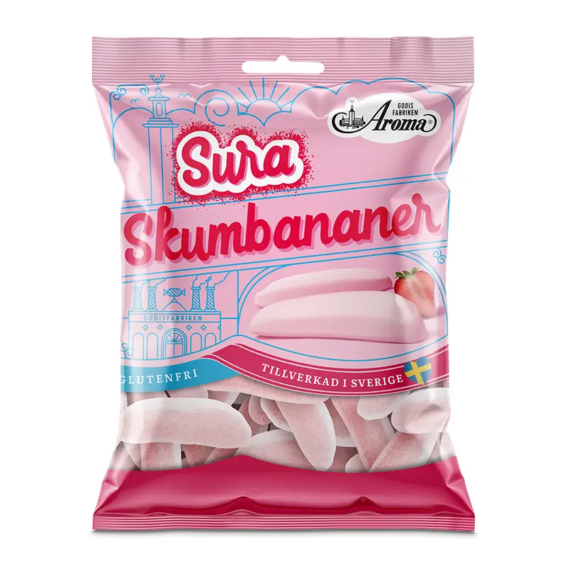 Sura Skumbananer 10 x 95 g från Aroma Konfektyr | #7937 | Godis