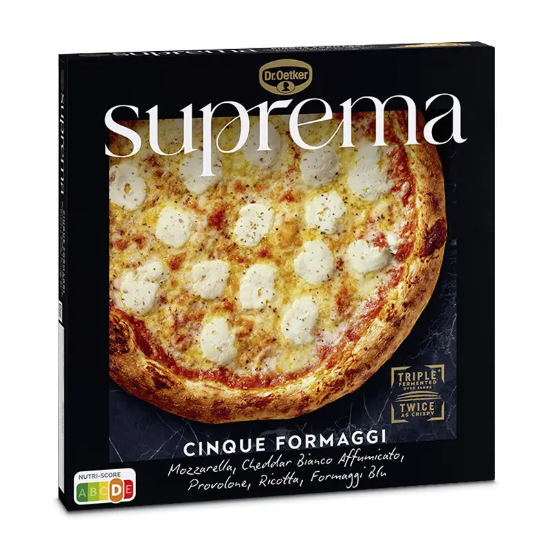 Suprema Cinque Formaggi 5 x 492 g från Dr Oetker | #1-28-618200 | Pizza