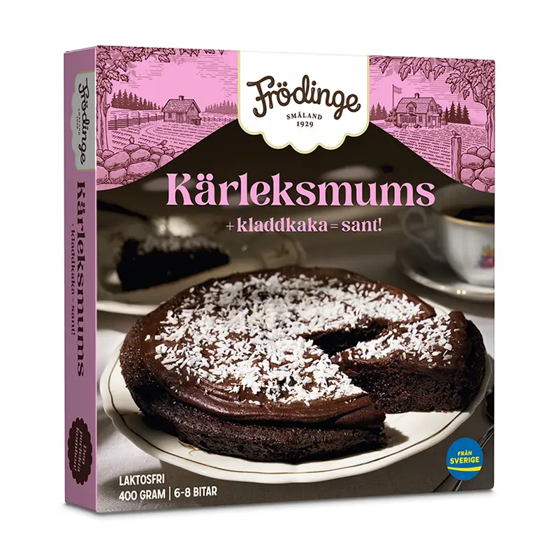 Kärleksmumskladdkaka 8 x 400 g från Frödinge | #20363 | Tårtor & Dessertpaj