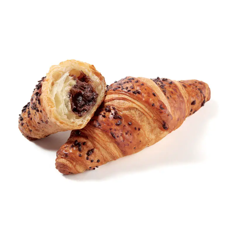 Croissant Choklad Hasselnöt 60 x 70 g från Delifrance | #79347 | Croissant