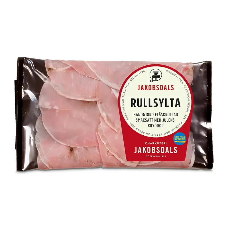 Rullsylta Kokt 12 x 90 g från Jakobsdals | #7980 | Leverpastej & Sylta