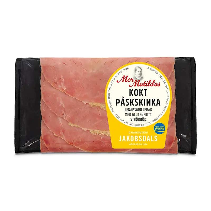 Påskskinka Mor Matildas Senapsgriljerade 12 x 100 g från Jakobsdals | #7992 | Skinka