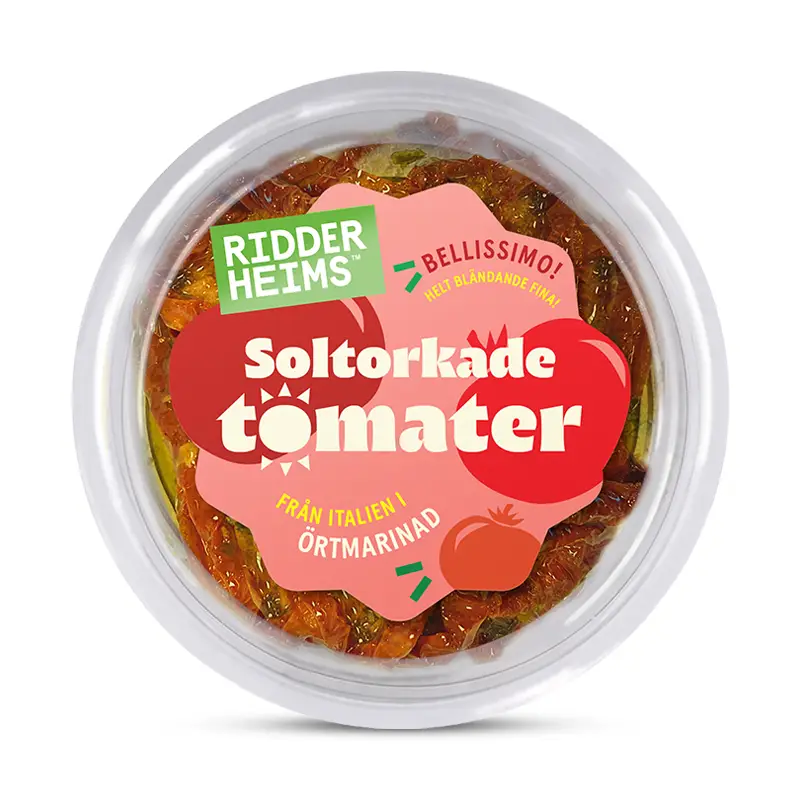 Soltorkad Tomat i Örtmarinad 6 x 160 g från Ridderheims | #800691 | Grönsakskonserv