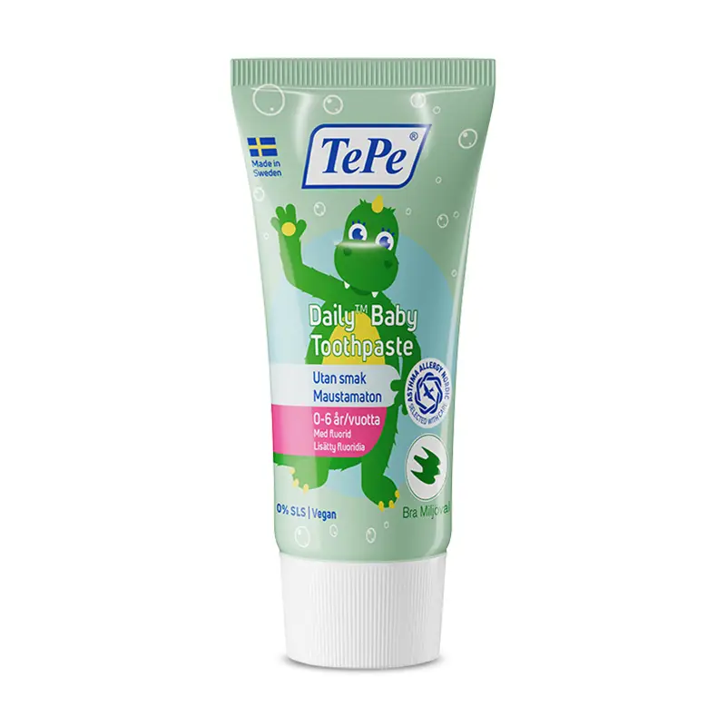 Tandkräm Daily Baby 12 x 50 ml från TePe | #801112 | Munvård