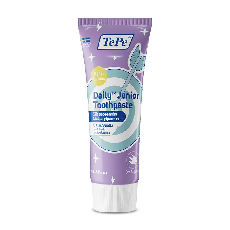 Tandkräm Daily Junior 12 x 75 ml från TePe | #801118 | Munvård
