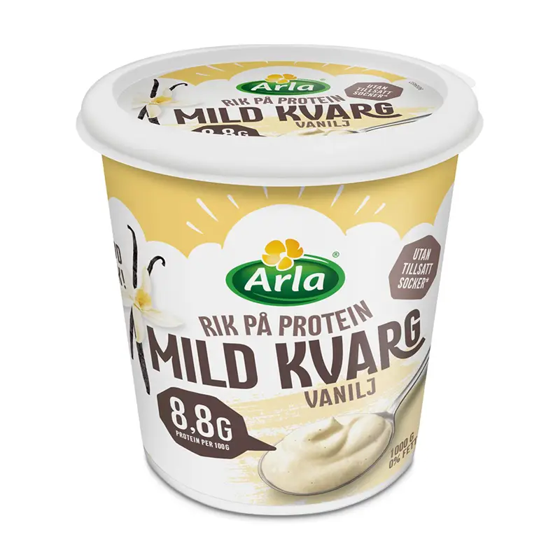 Mild Kvarg Vanilj 0,2% 6 x 1 kg från Arla | #339126 | Kvarg