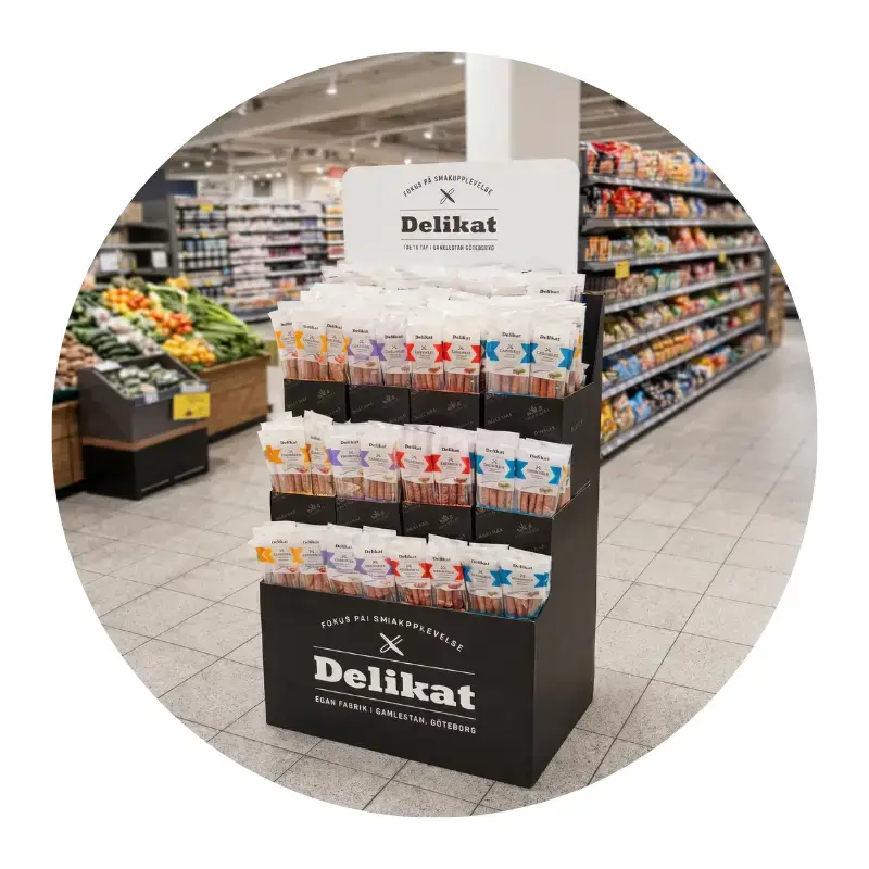 Ölkorv - Expopall med 3-pack 480 x 120 g från Direkt Chark | #3395 | Ölkorv