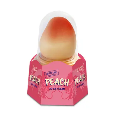 Peach 3D Fruit Ice Cream