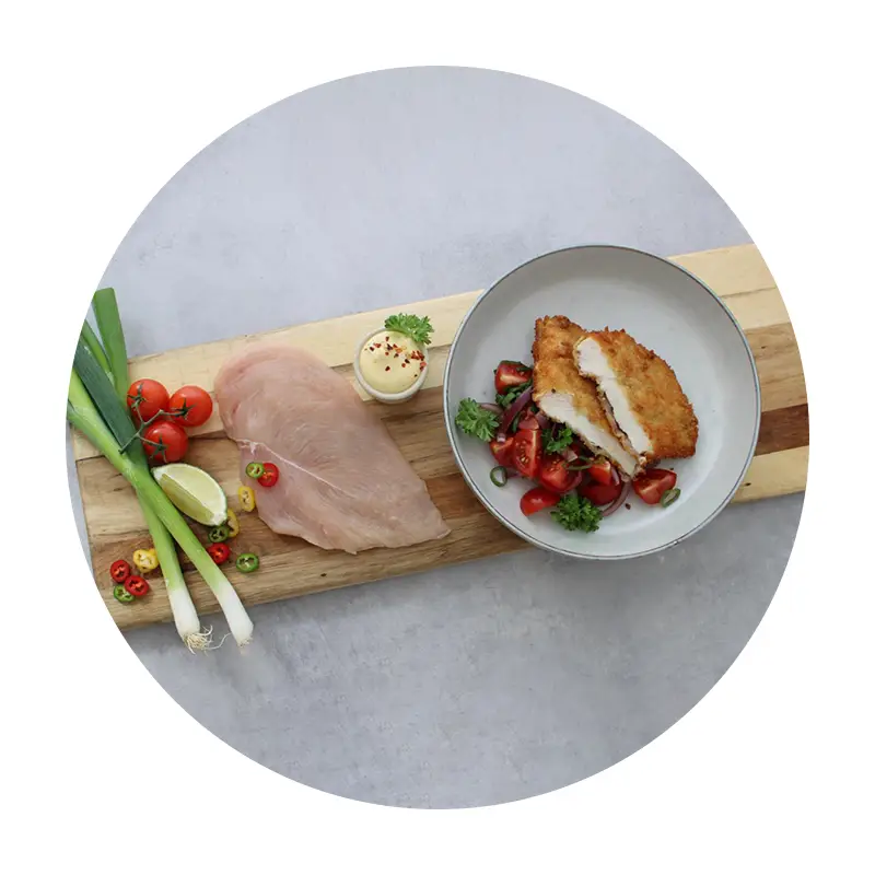 Rå Schnitzel av Kycklingbröstfilé 140-160g 5 kg från Superdrob | #4710-RB | Schnitzel