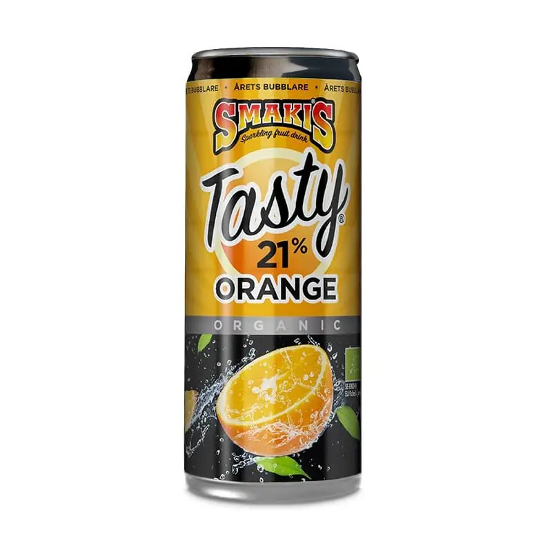 Tasty Apelsin 24 x 33 cl från Smakis | #810025 | Fruktdryck