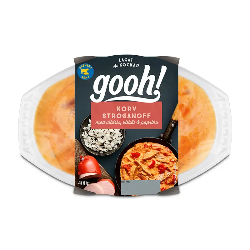 Korv Stroganoff med Vildris 6 x 400 g från Gooh | #811902 | Färdiglagade måltider