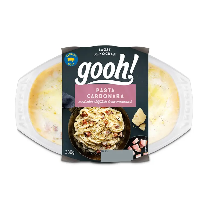 Pasta Carbonara 6 x 380 g från Gooh | #811905 | Färdiglagade måltider
