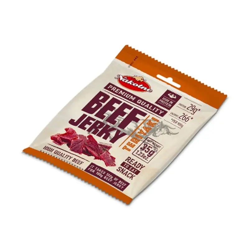 Beef Jerky Teriyaki 24 x 35 g från Jerki | #820612 | Ölkorv