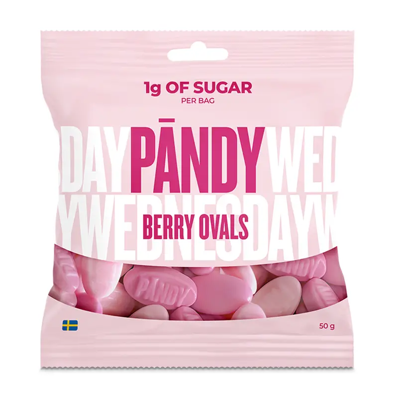 Candy Berry Ovals 14 x 50 g från Pändy | #8224 | Godis