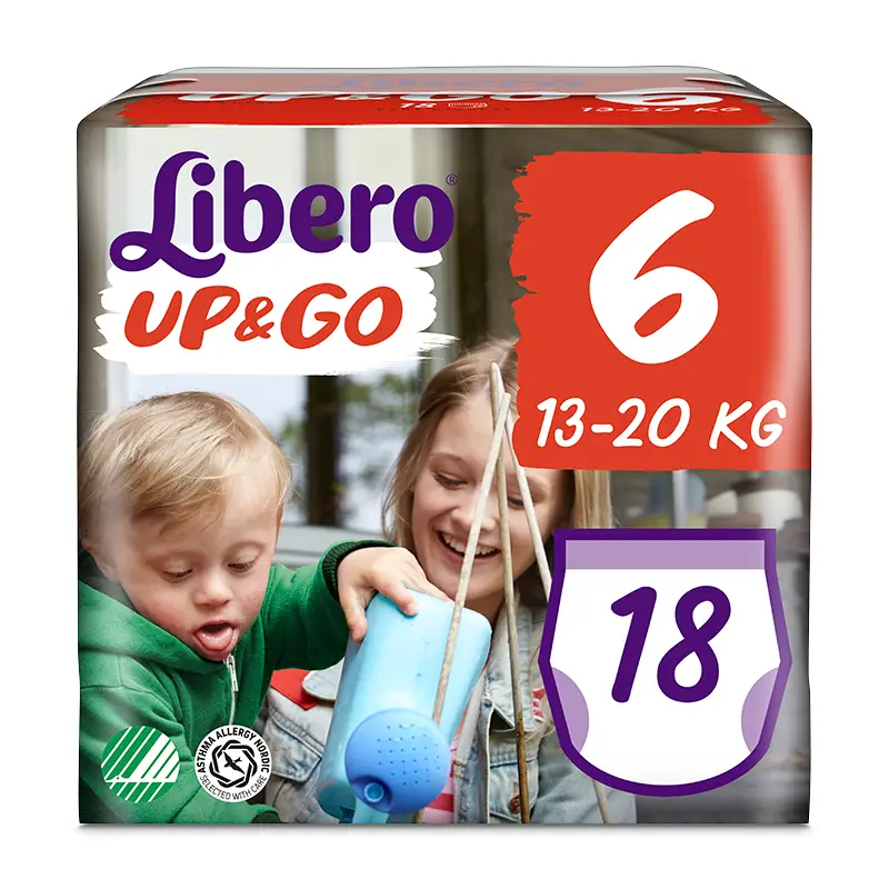 Byxblöjor UP&GO 6 (13-20 kg) 8 x 18 st från Libero | #8232 | Blöjor