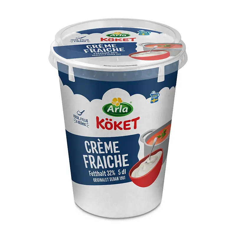 Créme Fraiche 32% 8 x 5 dl från Arla Köket | #8254 | Crème Fraiche
