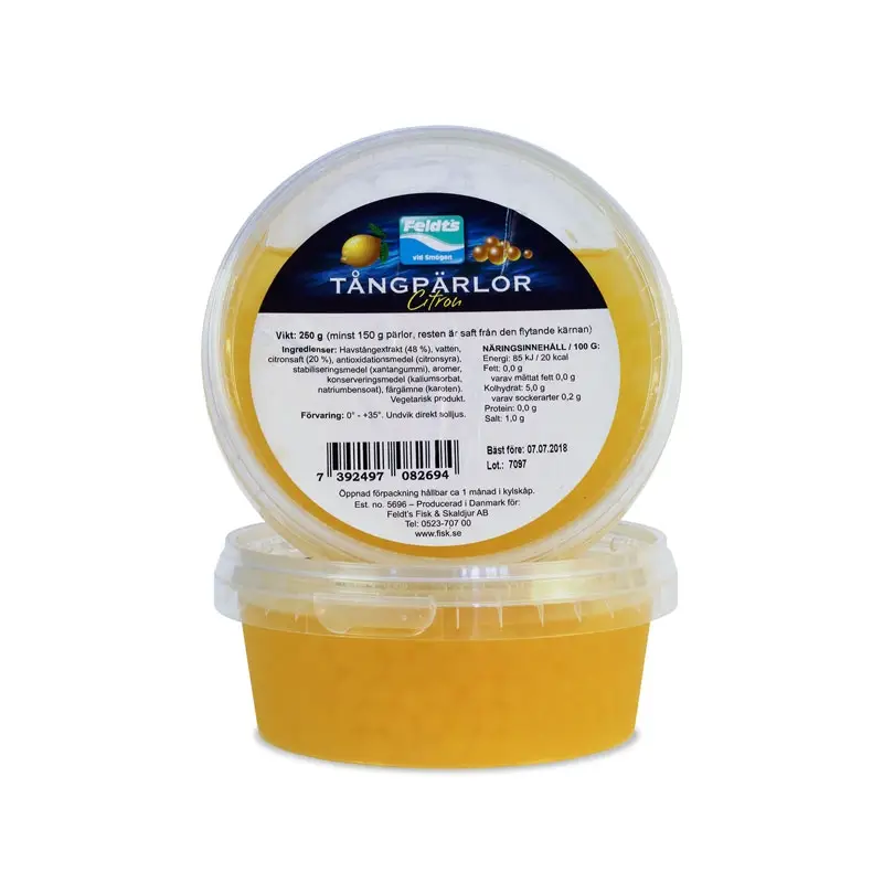 Tångpärlor, Citron 4x250g från Feldt's Fisk | #8270 | Kaviar