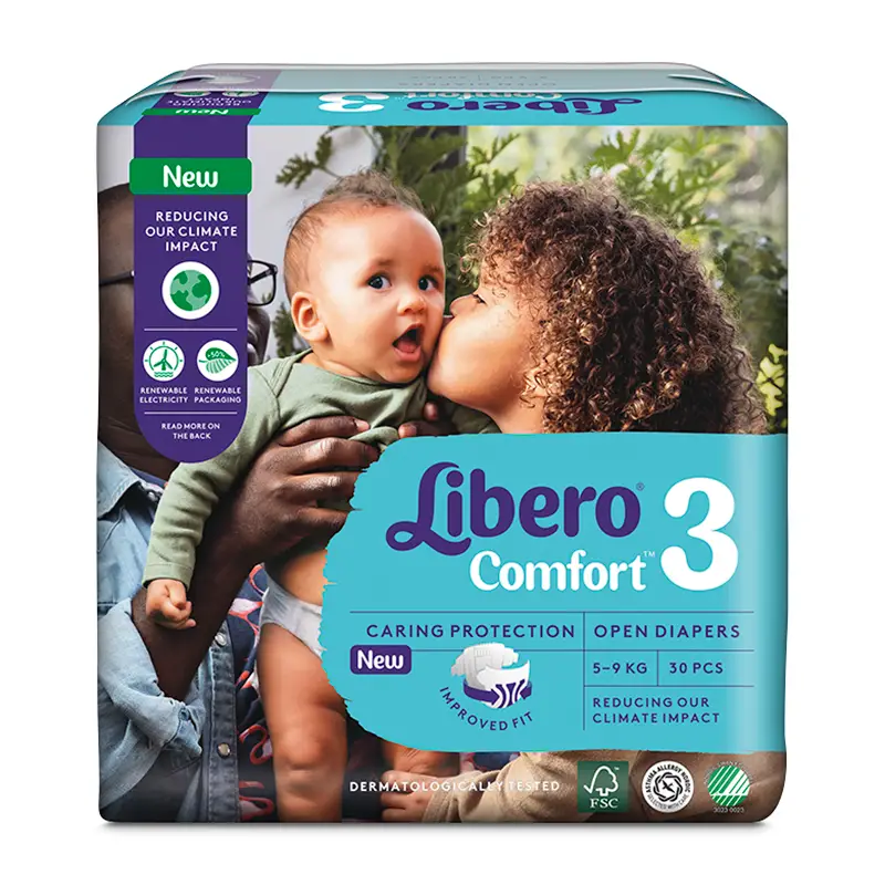 Blöjor Comfort 3 (5-9 kg) 6 x 30 st från Libero | #8302 | Blöjor