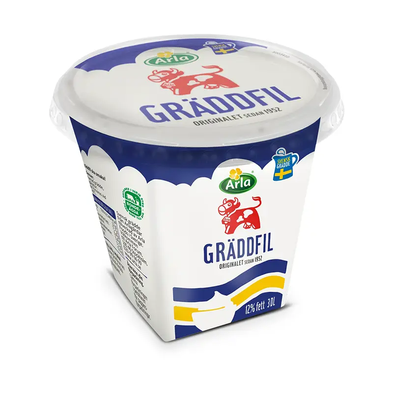Gräddfil 12% 8 x 3 dl från Arla | #8341 | Gräddfil