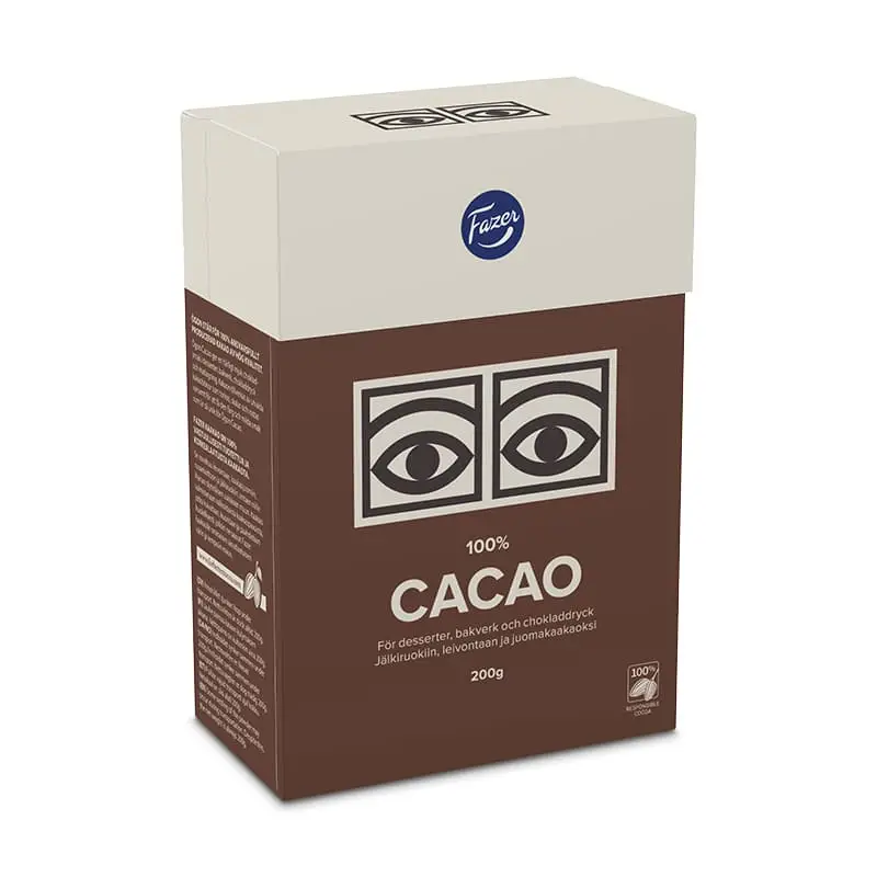 Kakaopulver, Ögon Cacao 14 x 200 g från Fazer Konfektyr | #856231 | Bakprodukter