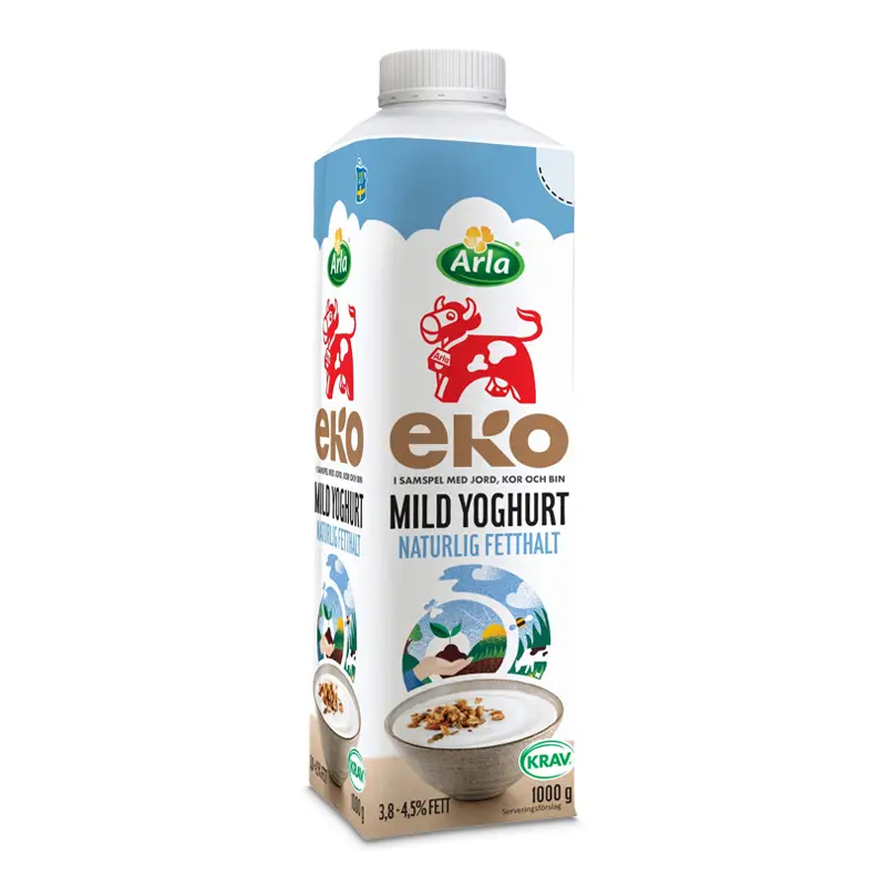 Mild Yoghurt Naturell 3.8-4.5% 6 x 1 kg från Arla Ko | #86660 | Yoghurt
