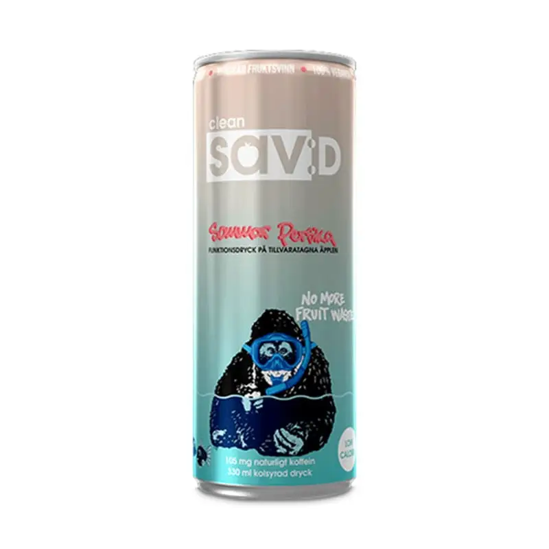 Sav:D Sommar Persika 24 x 33 cl från Clean Drink | #87041 | Energidrycker