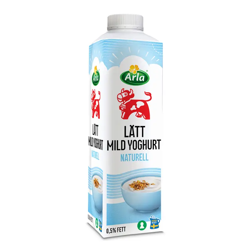 Mild Lättyoghurt Naturell 0,5% 10 x 1 kg från Arla Ko | #87640 | Yoghurt