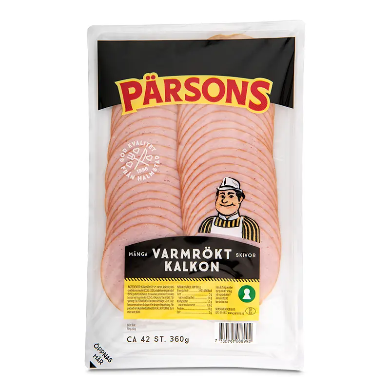Varmrökt skivad kalkon 1 x 360 g från Pärsons | #8905 | Kalkon