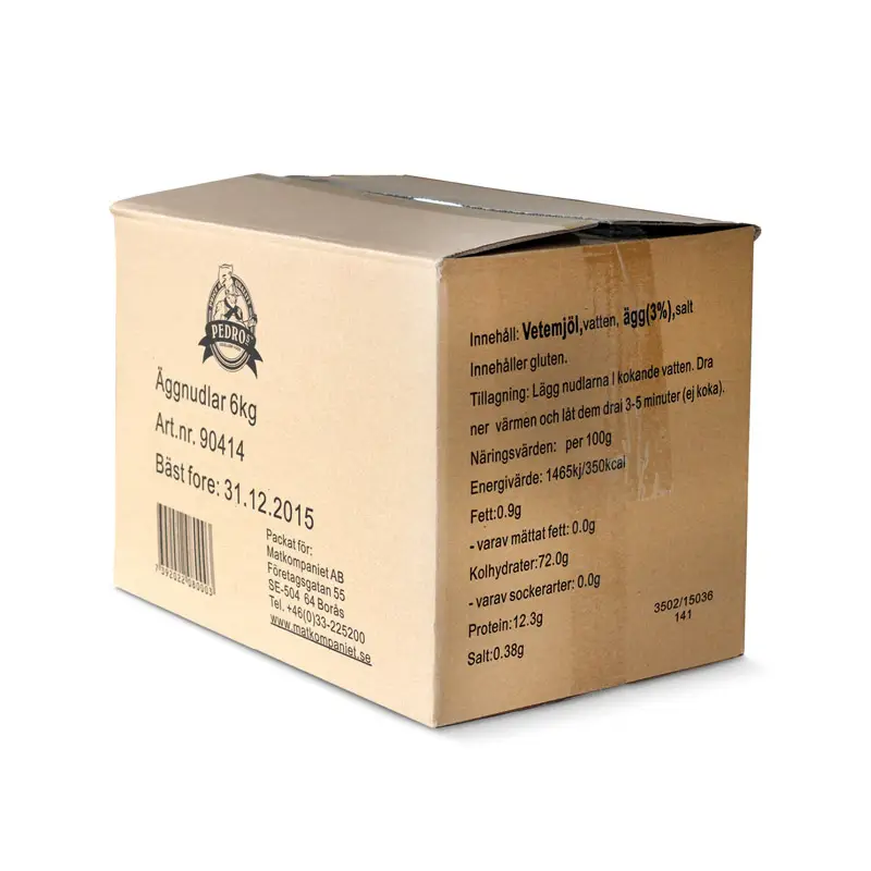 Äggnudlar 6 x 1 kg från Katoz | #90414 | Pasta & Nudlar