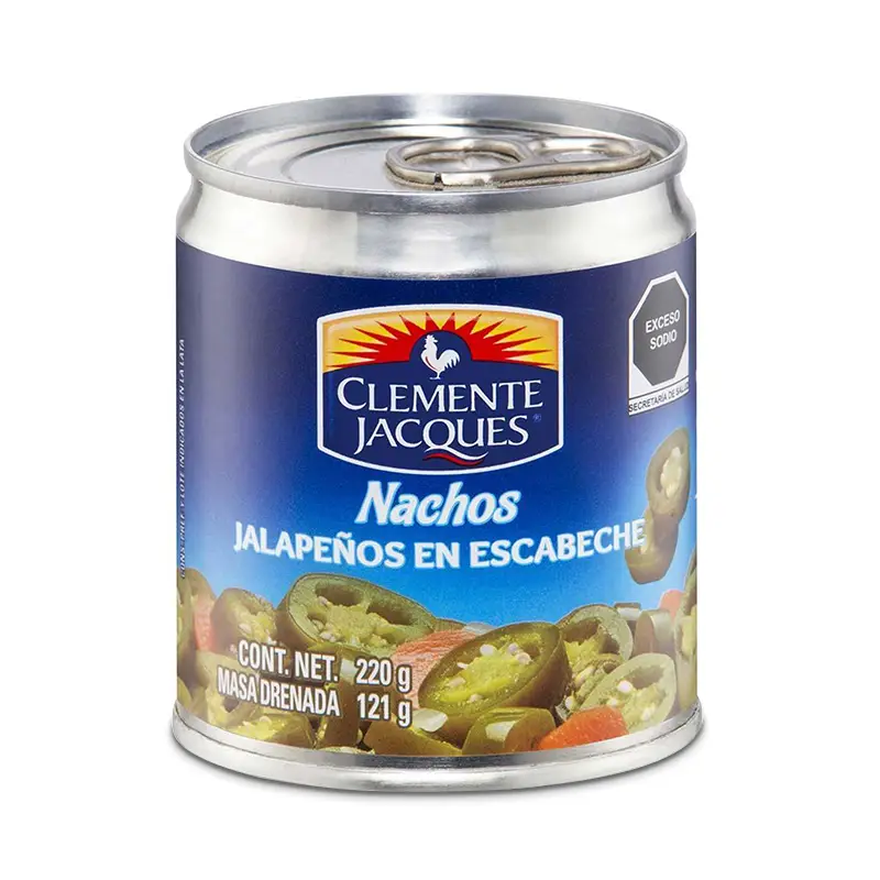 Jalapeno Nacho Slices 24 x 220 g från CLEMENTE JACQUES | #907613 | Grönsakskonserv