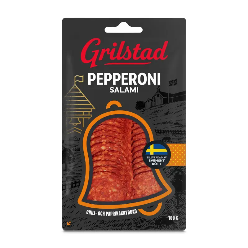 Pepperoni 15 x 100 g från Grilstad | #915 | Salami