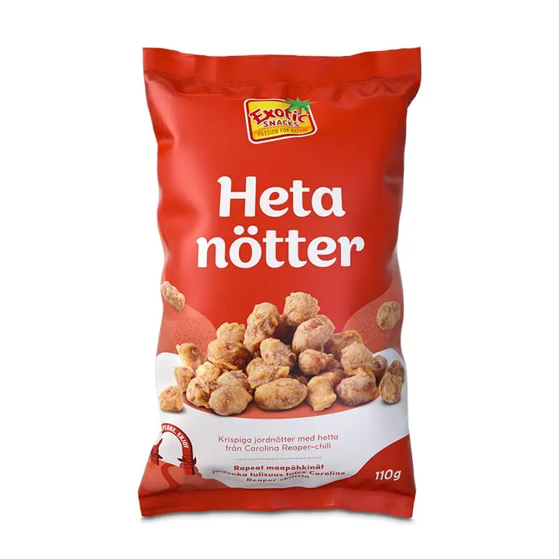 Heta Nötter 12 x 110 g från Exotic Snacks | #935 | Nötter
