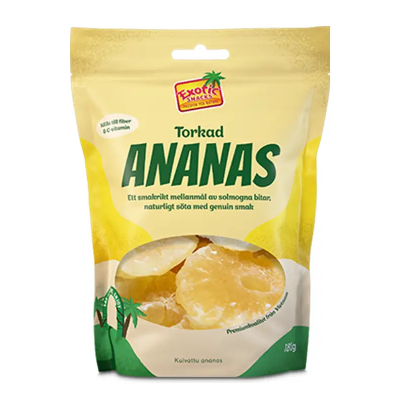 Ananas 30 x 180 g från Exotic Snacks | #944 | Torkad frukt
