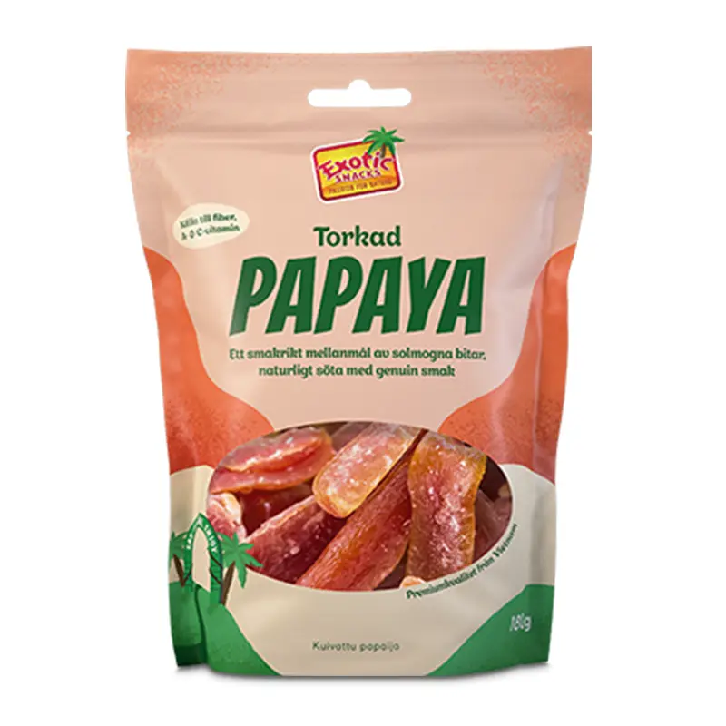 Papaya 30 x 180 g från Exotic Snacks | #946 | Torkad frukt