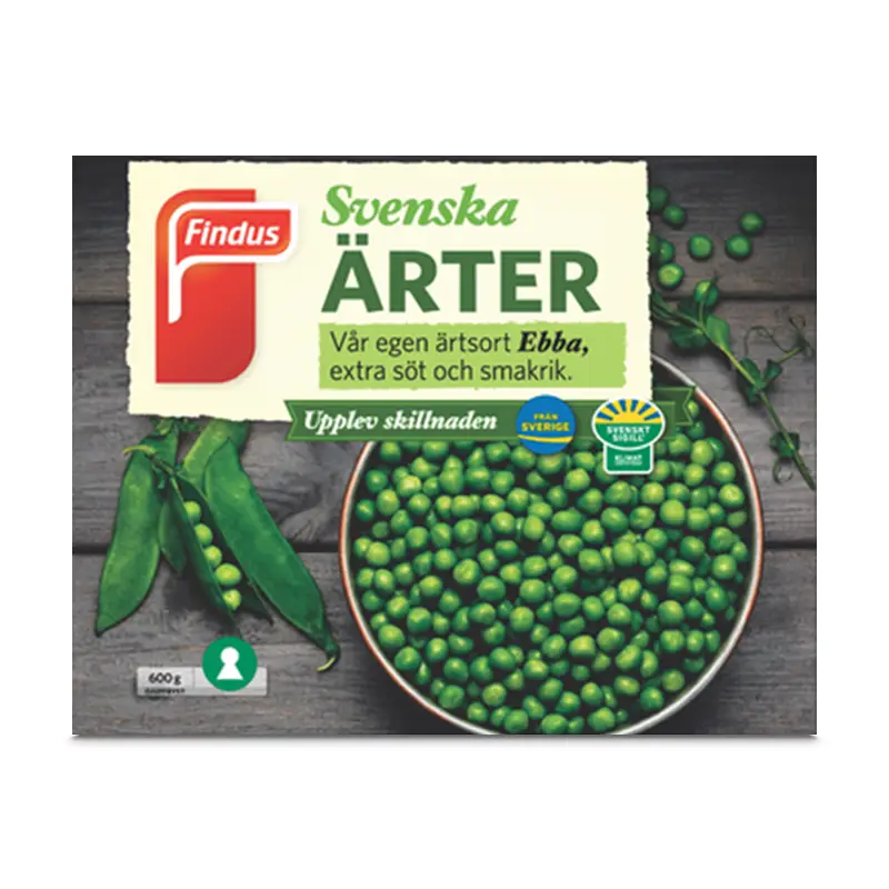 Ärter 12 x 600 g från Findus | #96008281 | Grönsaker