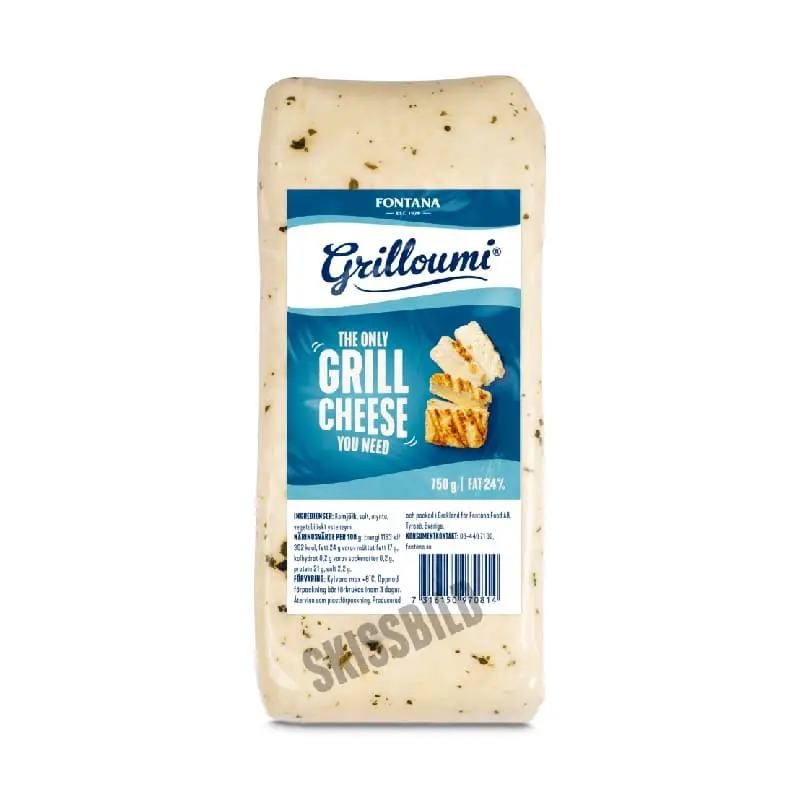 Grilloumi 8 x 750 g från Fontana | #97340 | Ost