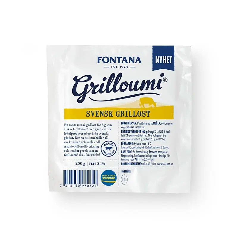 Svensk Grilloumi  12 x 200 g från Fontana | #97093 | Ost