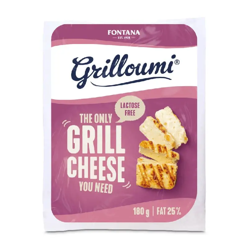Grilloumi Laktosfri 8 x 180 g från Fontana | #97097 | Ost