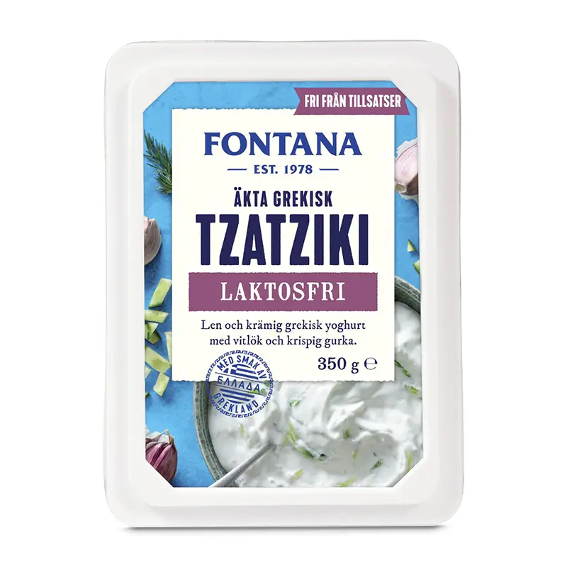 Tzatziki Laktosfri 6 x 350 g från Fontana | #97382 | Sås